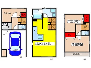 Ｋｏｌｅｔ上十条の物件間取画像